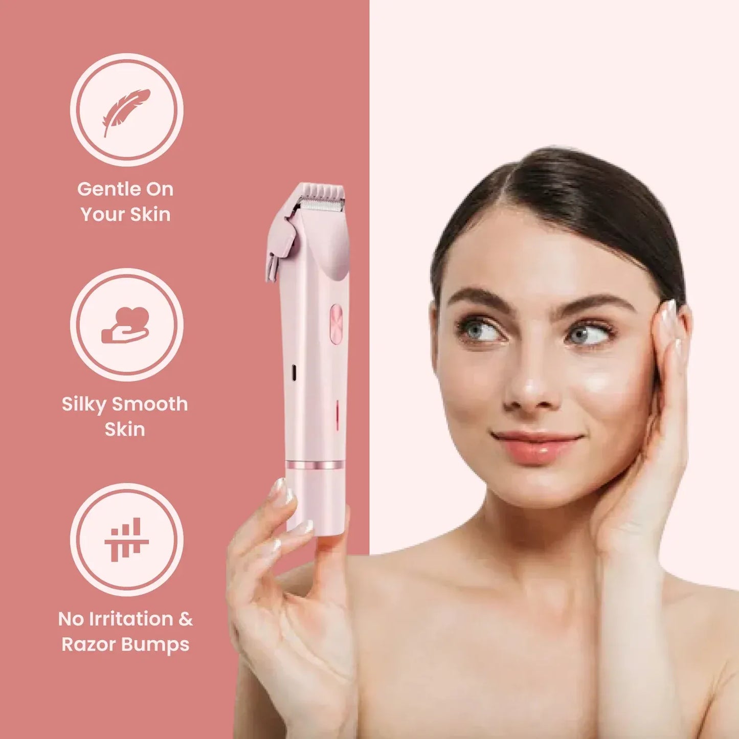 🔥Hot Sale🔥2-in-1 Electric Bikini Trimmer For Women