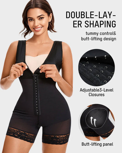 BF Deals🔥Extra Plus Size Shaper Bodysuit Tummy Control Shapewear With Bra