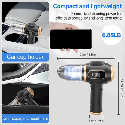 Hrimzw™ Insanely Powerful Cordless Car Vacuum — 19000Pa, 6-in-1 Deep-Clean System