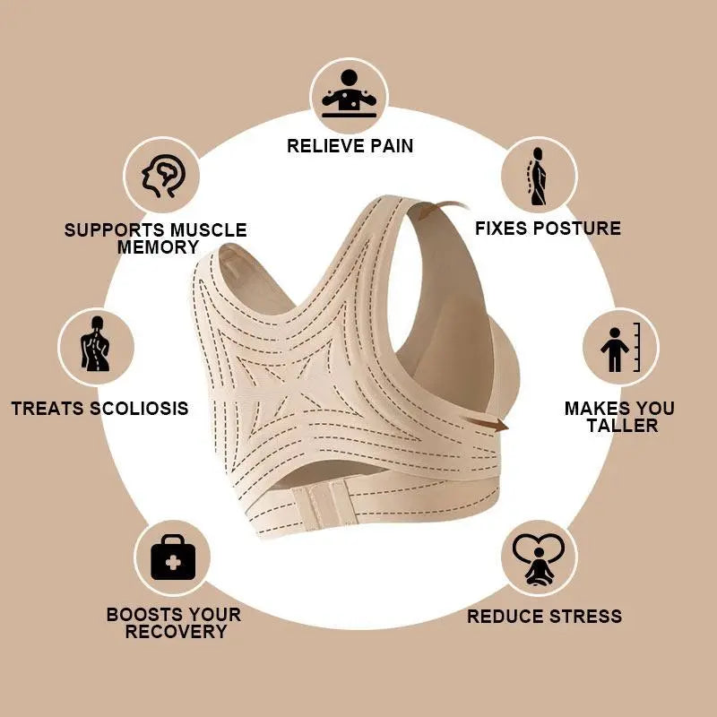 💕Cozy Seamless Push Up Bra With Front Closure For Women🎁