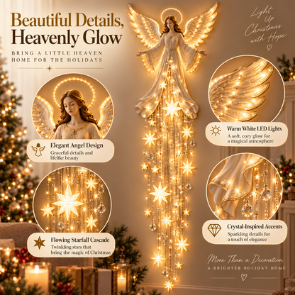 ✨Angel Blessing Starfall Wall Light™ – Heavenly Christmas Wall Decor