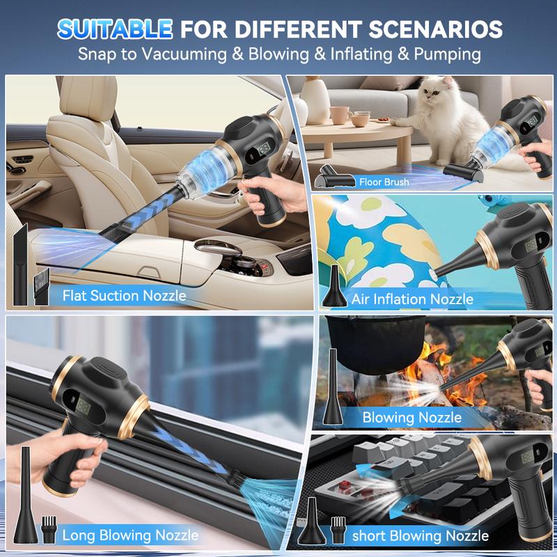 Hrimzw™ Insanely Powerful Cordless Car Vacuum — 19000Pa, 6-in-1 Deep-Clean System