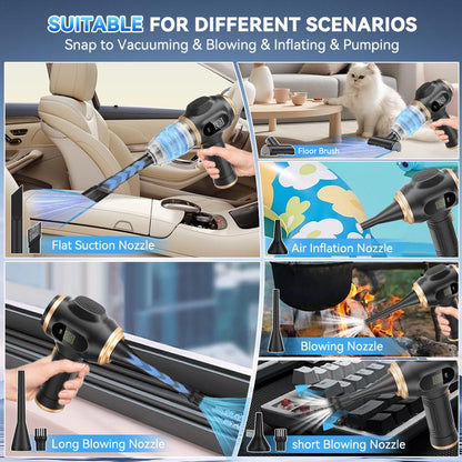 Hrimzw™ Insanely Powerful Cordless Car Vacuum — 19000Pa, 6-in-1 Deep-Clean System