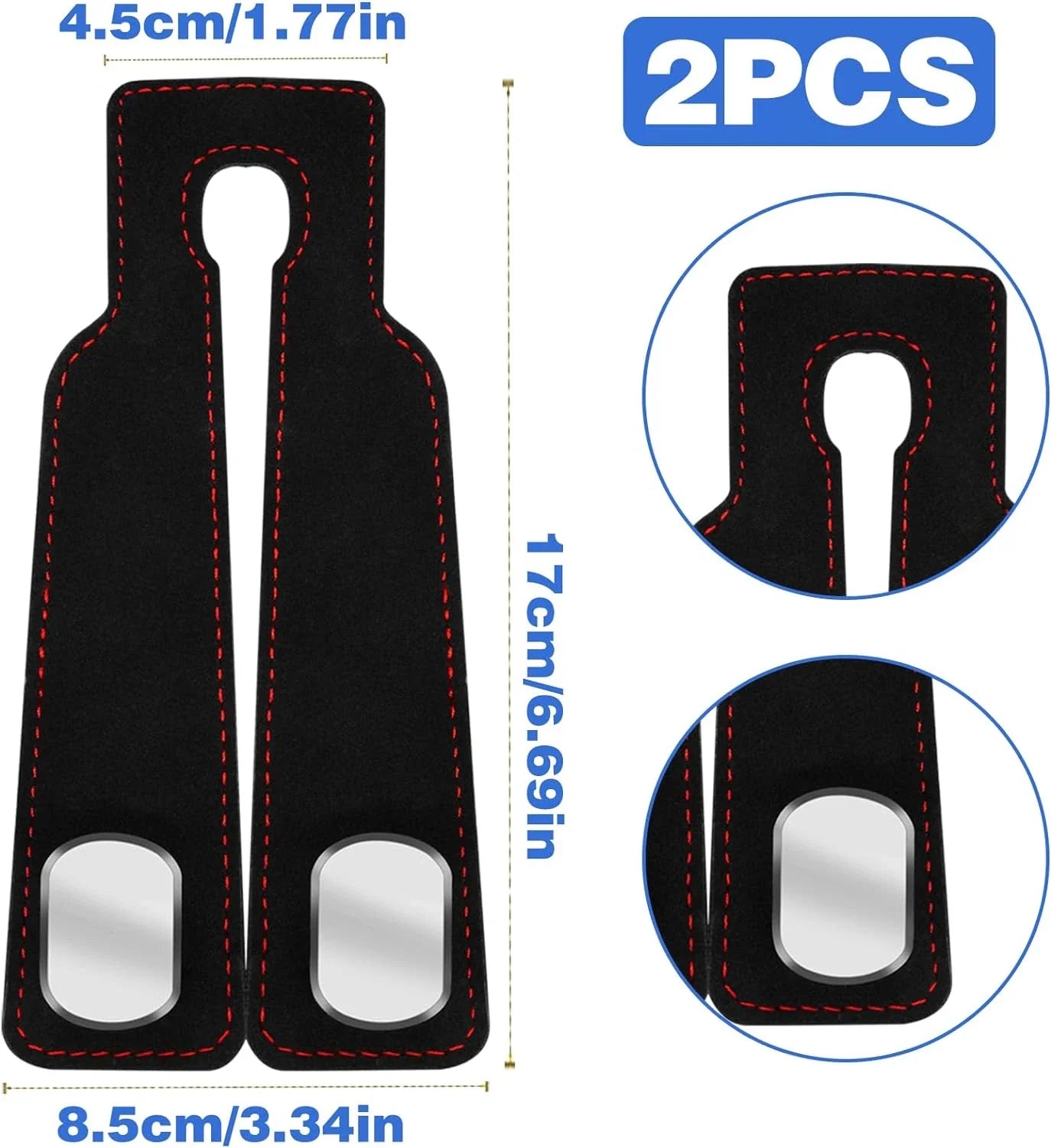 2Pcs Car Seat Hooks Purse Hook For Car