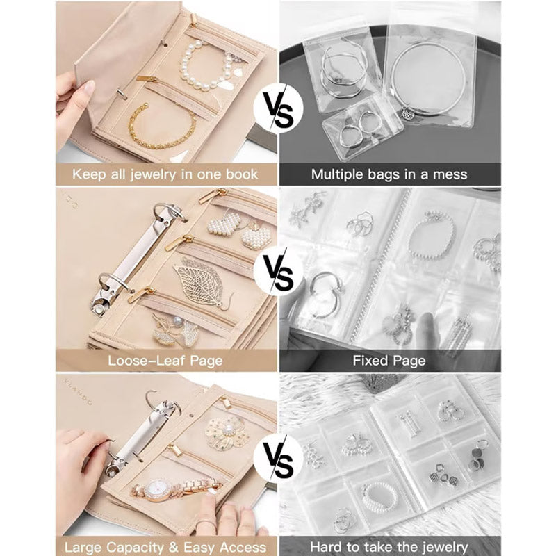 🔥 Hot Sale 50% OFF 🔥Elegant Portable Checkered Jewelry Storage Bag