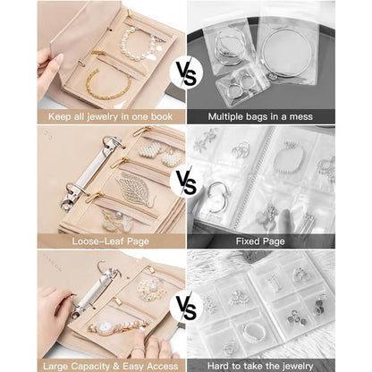 🔥 Hot Sale 50% OFF 🔥Elegant Portable Checkered Jewelry Storage Bag