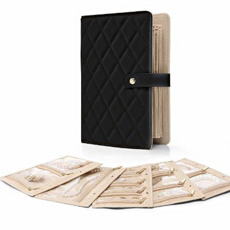 🔥 Hot Sale 50% OFF 🔥Elegant Portable Checkered Jewelry Storage Bag