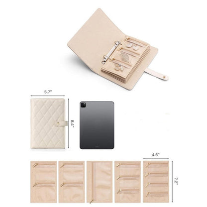 🔥 Hot Sale 50% OFF 🔥Elegant Portable Checkered Jewelry Storage Bag