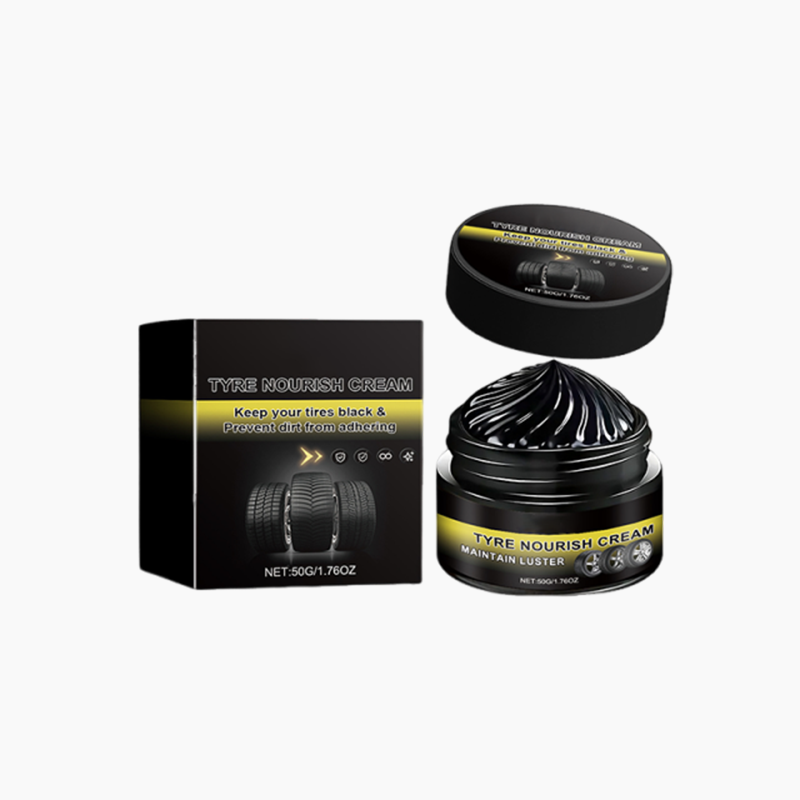 ✨ Tire wax – restores black gloss, blocks UV, repels dirt. Easy & quick! 🚗