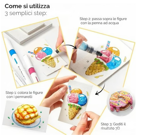 Great Summer Activity Idea! – Magic 3D Foam Texture Painting Kit 🎨✨