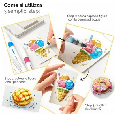 Great Summer Activity Idea! – Magic 3D Foam Texture Painting Kit 🎨✨